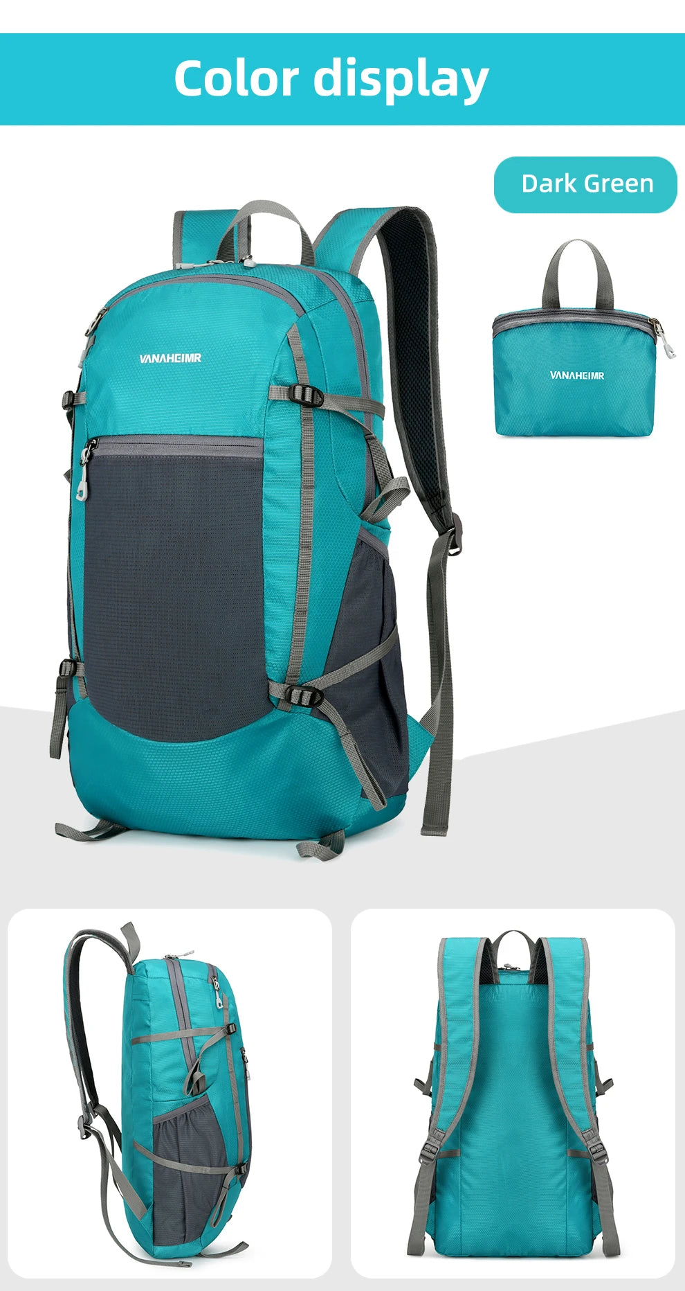Portable Travel Backpack (18L) | Cycling, Mountaineering, Hiking.